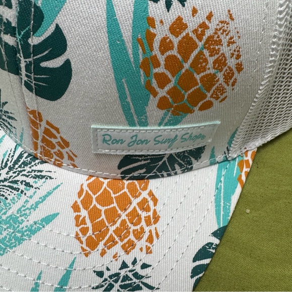 NWT Ron Jon Surf Shop Pineapple Tropical Print baseball Cap - Picture 3 of 8